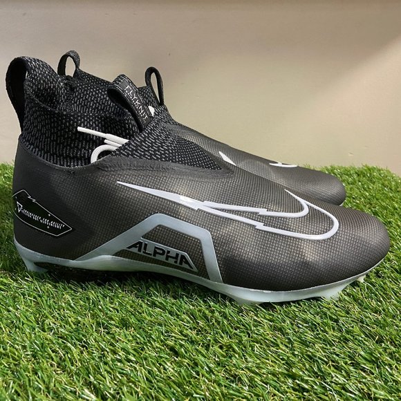Nike Alpha Menace Elite 3 Black/White Football Cleats Men\'s CT6648-001 Size 13 main image 4